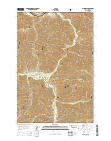 Williams Peak Montana Current topographic map, 1:24000 scale, 7.5 X 7.5 Minute, Year 2014