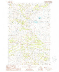 Williamson Butte Montana Historical topographic map, 1:24000 scale, 7.5 X 7.5 Minute, Year 1987