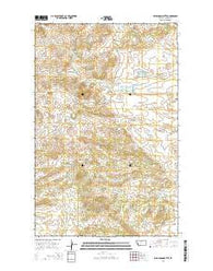 Williamson Butte Montana Current topographic map, 1:24000 scale, 7.5 X 7.5 Minute, Year 2014