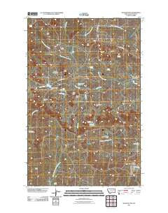 Willis Buttes Montana Historical topographic map, 1:24000 scale, 7.5 X 7.5 Minute, Year 2011