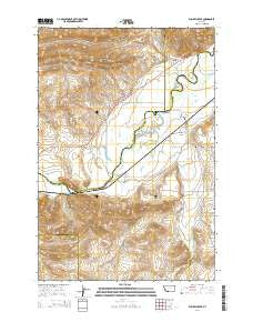 Willow Creek Montana Current topographic map, 1:24000 scale, 7.5 X 7.5 Minute, Year 2014