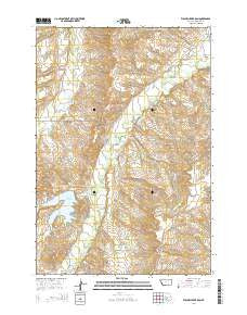 Willow Creek Dam Montana Current topographic map, 1:24000 scale, 7.5 X 7.5 Minute, Year 2014