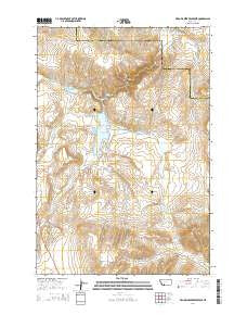 Willow Creek Reservoir Montana Current topographic map, 1:24000 scale, 7.5 X 7.5 Minute, Year 2014