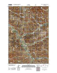 Willow Crossing Montana Historical topographic map, 1:24000 scale, 7.5 X 7.5 Minute, Year 2011