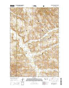 Willow Crossing Montana Current topographic map, 1:24000 scale, 7.5 X 7.5 Minute, Year 2014