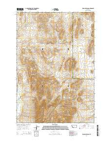 Willow Springs Montana Current topographic map, 1:24000 scale, 7.5 X 7.5 Minute, Year 2014