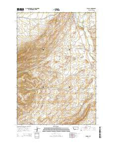 Wilsall Montana Current topographic map, 1:24000 scale, 7.5 X 7.5 Minute, Year 2014
