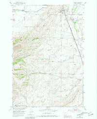 Wilsall Montana Historical topographic map, 1:24000 scale, 7.5 X 7.5 Minute, Year 1951