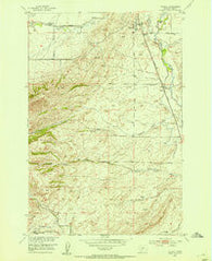 Wilsall Montana Historical topographic map, 1:24000 scale, 7.5 X 7.5 Minute, Year 1951