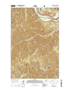 Wilson Gulch Montana Current topographic map, 1:24000 scale, 7.5 X 7.5 Minute, Year 2014