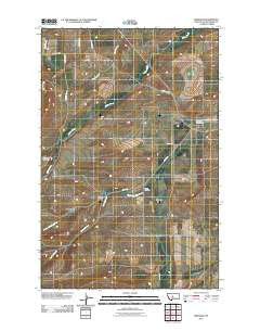 Windham Montana Historical topographic map, 1:24000 scale, 7.5 X 7.5 Minute, Year 2011