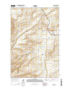 Windham Montana Current topographic map, 1:24000 scale, 7.5 X 7.5 Minute, Year 2014