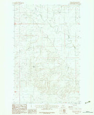 Windy Butte Montana Historical topographic map, 1:24000 scale, 7.5 X 7.5 Minute, Year 1983