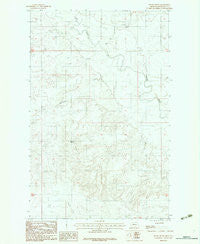 Windy Butte Montana Historical topographic map, 1:24000 scale, 7.5 X 7.5 Minute, Year 1983