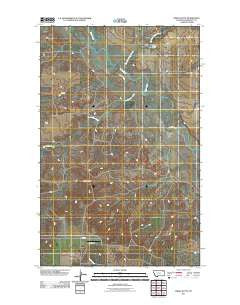 Windy Butte Montana Historical topographic map, 1:24000 scale, 7.5 X 7.5 Minute, Year 2011