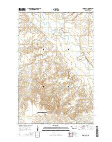 Windy Butte Montana Current topographic map, 1:24000 scale, 7.5 X 7.5 Minute, Year 2014