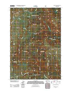 Windy Hill Montana Historical topographic map, 1:24000 scale, 7.5 X 7.5 Minute, Year 2011