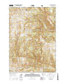 Windy Hill Montana Current topographic map, 1:24000 scale, 7.5 X 7.5 Minute, Year 2014