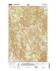 Windy Rock Montana Current topographic map, 1:24000 scale, 7.5 X 7.5 Minute, Year 2014