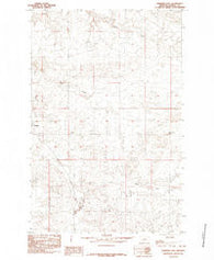 Winifred East Montana Historical topographic map, 1:24000 scale, 7.5 X 7.5 Minute, Year 1985