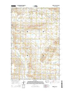 Winifred East Montana Current topographic map, 1:24000 scale, 7.5 X 7.5 Minute, Year 2014