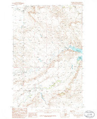 Winnett South Montana Historical topographic map, 1:24000 scale, 7.5 X 7.5 Minute, Year 1986