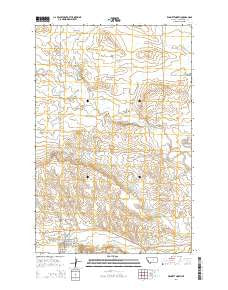 Winnett North Montana Current topographic map, 1:24000 scale, 7.5 X 7.5 Minute, Year 2014