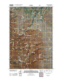 Winston Montana Historical topographic map, 1:24000 scale, 7.5 X 7.5 Minute, Year 2011