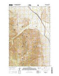 Winston Montana Current topographic map, 1:24000 scale, 7.5 X 7.5 Minute, Year 2014