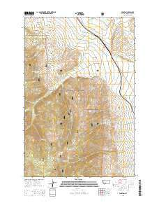 Winston Montana Current topographic map, 1:24000 scale, 7.5 X 7.5 Minute, Year 2014