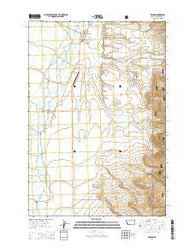 Wisdom Montana Current topographic map, 1:24000 scale, 7.5 X 7.5 Minute, Year 2014