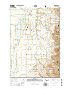 Wisdom Montana Current topographic map, 1:24000 scale, 7.5 X 7.5 Minute, Year 2014