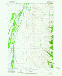Wisdom Montana Historical topographic map, 1:24000 scale, 7.5 X 7.5 Minute, Year 1962