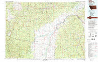 Wisdom Montana Historical topographic map, 1:100000 scale, 30 X 60 Minute, Year 1994