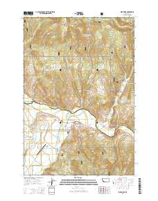 Wise River Montana Current topographic map, 1:24000 scale, 7.5 X 7.5 Minute, Year 2014