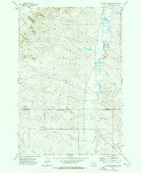 Witcher Reservoir Montana Historical topographic map, 1:24000 scale, 7.5 X 7.5 Minute, Year 1973