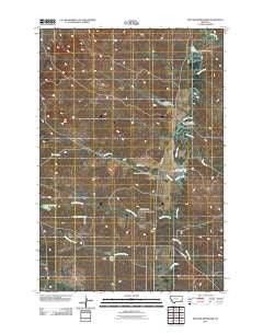 Witcher Reservoir Montana Historical topographic map, 1:24000 scale, 7.5 X 7.5 Minute, Year 2011