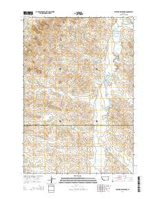 Witcher Reservoir Montana Current topographic map, 1:24000 scale, 7.5 X 7.5 Minute, Year 2014