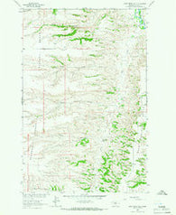 Wolf Creek Falls Montana Historical topographic map, 1:24000 scale, 7.5 X 7.5 Minute, Year 1964
