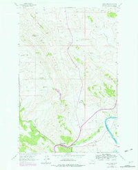 Wolf Creek Montana Historical topographic map, 1:24000 scale, 7.5 X 7.5 Minute, Year 1961