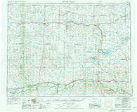 Wolf Point Montana Historical topographic map, 1:250000 scale, 1 X 2 Degree, Year 1954