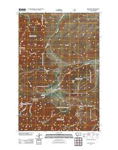 Wolf Butte Montana Historical topographic map, 1:24000 scale, 7.5 X 7.5 Minute, Year 2011