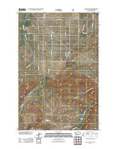 Wolf Butte NW Montana Historical topographic map, 1:24000 scale, 7.5 X 7.5 Minute, Year 2011