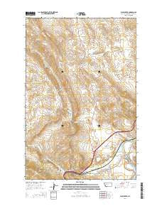 Wolf Creek Montana Current topographic map, 1:24000 scale, 7.5 X 7.5 Minute, Year 2014