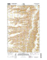 Wolf Creek Falls Montana Current topographic map, 1:24000 scale, 7.5 X 7.5 Minute, Year 2014