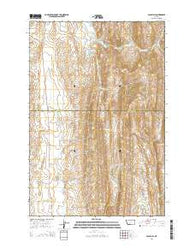 Wolf Hill Montana Current topographic map, 1:24000 scale, 7.5 X 7.5 Minute, Year 2014