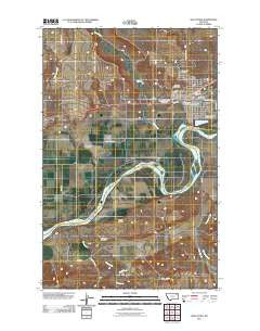 Wolf Point Montana Historical topographic map, 1:24000 scale, 7.5 X 7.5 Minute, Year 2011