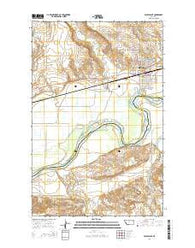 Wolf Point Montana Current topographic map, 1:24000 scale, 7.5 X 7.5 Minute, Year 2014