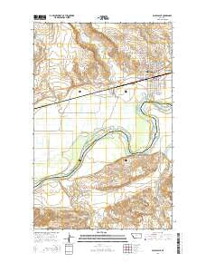 Wolf Point Montana Current topographic map, 1:24000 scale, 7.5 X 7.5 Minute, Year 2014
