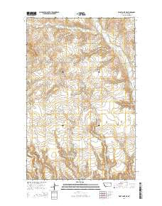 Wolf Point NE Montana Current topographic map, 1:24000 scale, 7.5 X 7.5 Minute, Year 2014